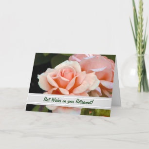 Carte de voeux pour la retraite des Roses de thé