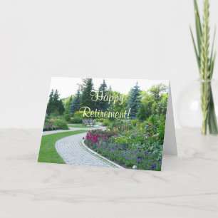 Carte de voeux pour la retraite du jardin anglais
