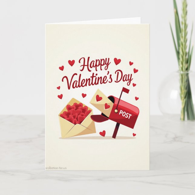 Carte de vœux pour la Saint-Valentin (Devant)