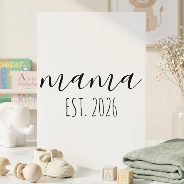 Carte de voeux pour l'année de Minimalist Mama Est (Créateur téléchargé)