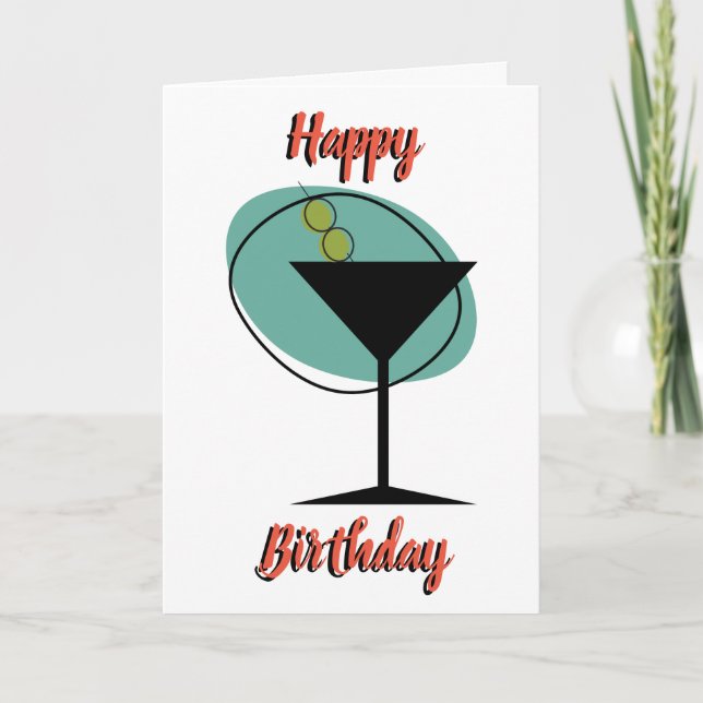 Carte de voeux pour l'anniversaire (Devant)