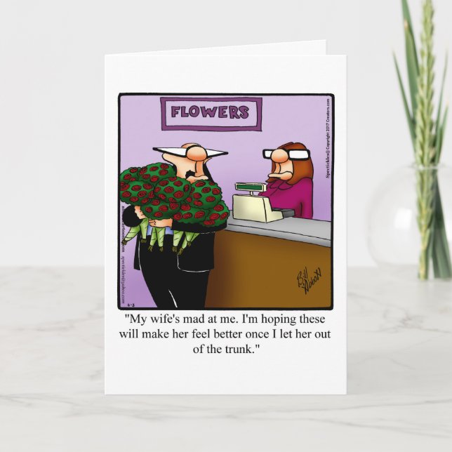 Carte de voeux pour l'anniversaire amusant (Devant)