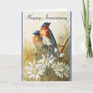Carte de voeux pour l'anniversaire de Bluebirds vi
