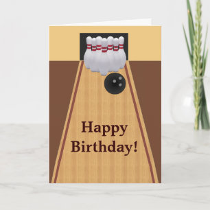 Carte de voeux pour l'anniversaire de Bowling Brow