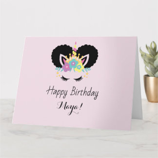 Carte de voeux pour l'anniversaire de la fille noi