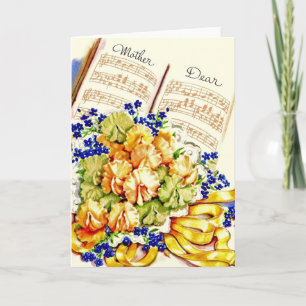 Carte de voeux pour l'anniversaire de la mère vint