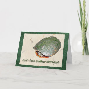 Carte de voeux pour l'anniversaire de la tortue pe