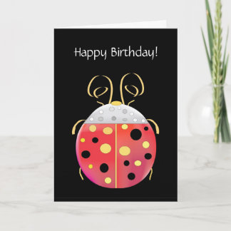Carte de voeux pour l'anniversaire de Lady Bug
