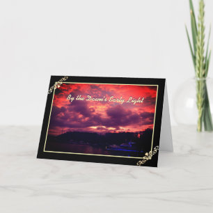 Carte de voeux pour l'anniversaire de l'aube