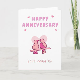 Carte de voeux pour l'anniversaire de l'oiseau amo