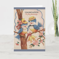 Carte de voeux pour l'anniversaire de l'oiseau ble
