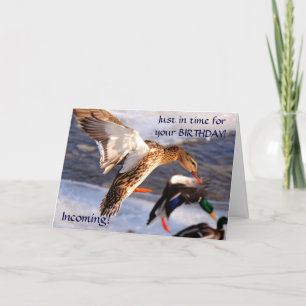 Carte de voeux pour l'anniversaire de Mallard Duck