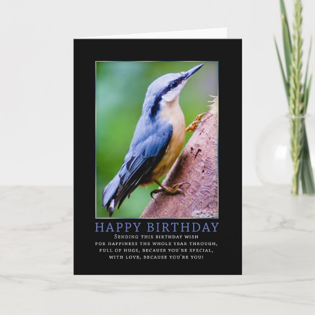 Carte de voeux pour l'anniversaire de Nuthatch (Devant)