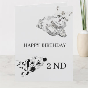 Carte de voeux pour l'anniversaire des enfants 2E