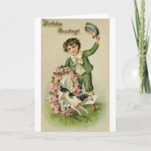 Carte de voeux pour l'anniversaire du garçon irlan