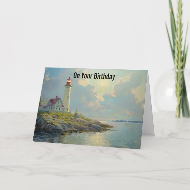 Carte de voeux pour l'anniversaire du phare (Devant)