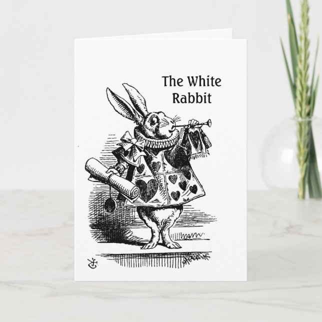 Carte de voeux pour l'anniversaire du White Rabbit (Devant)