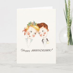 Carte de voeux pour l'anniversaire vintage