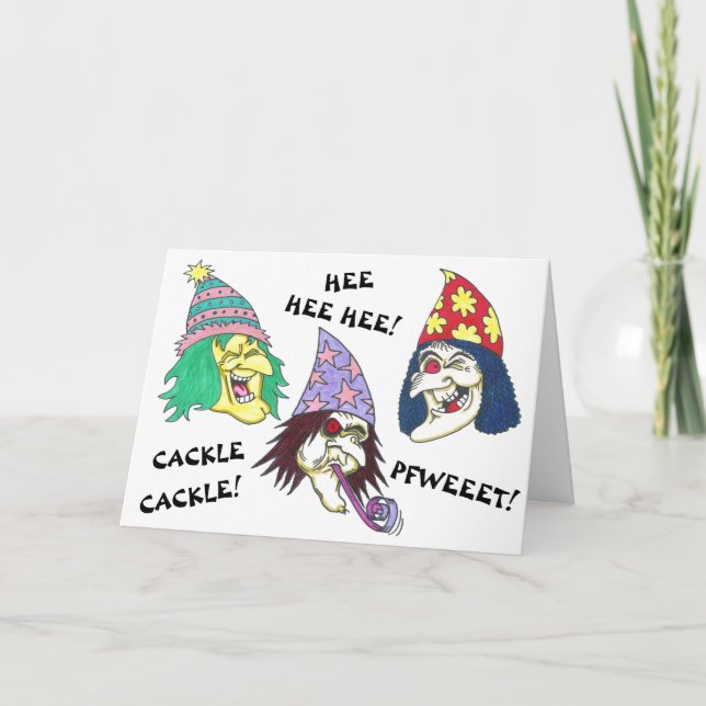 Carte de voeux pour l'anniversaire WITCHES (Devant)