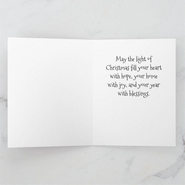 Carte de voeux pour l'Arbre de Noël de l'Art popul (Intérieur)