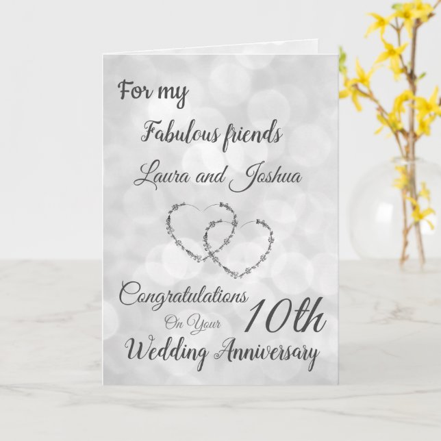 Carte de voeux pour le 10e anniversaire des petits (Fleur jaune)
