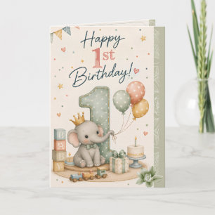 Carte de vœux pour le 1er anniversaire   Premier a