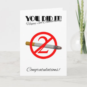 Carte de voeux pour le 2e anniversaire de l'abando