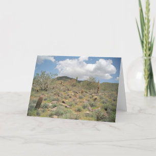 Carte de voeux pour le désert de Cactus Pastoral o