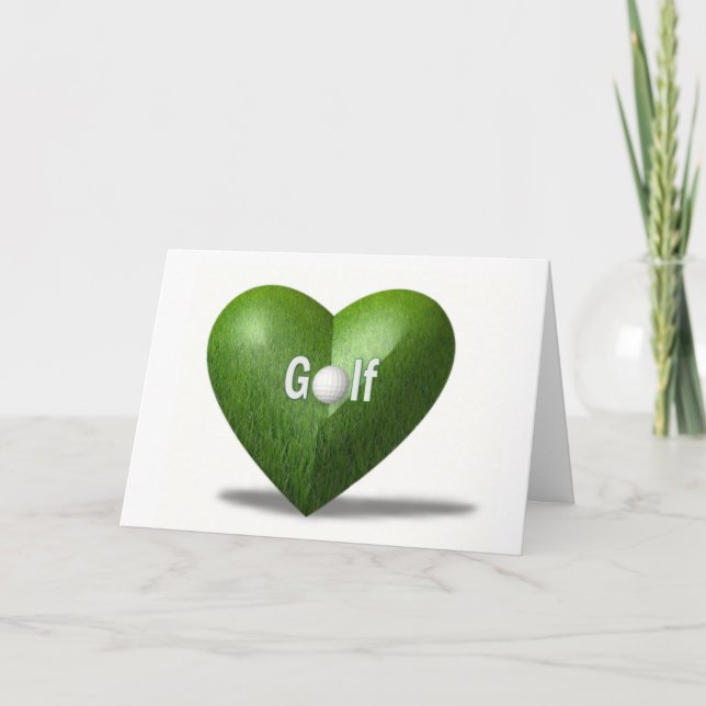 Carte de voeux pour le design du golfeur (Devant)