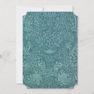 Carte de vœux pour le jardin du paon bleu V&A