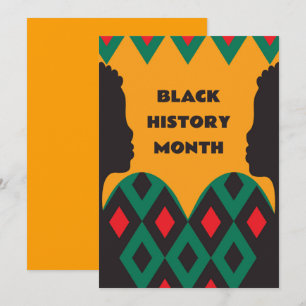 Carte de vœux pour le Mois de l'histoire des Noirs