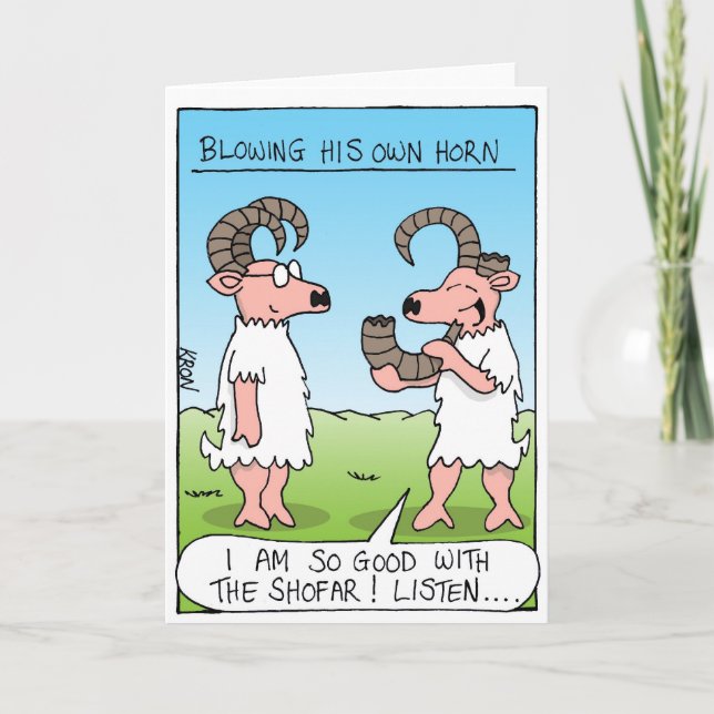 Carte de vœux pour le Nouvel An juif, Rosh Hashana (Devant)