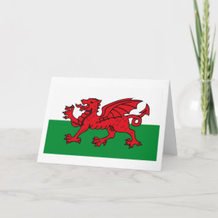 Carte de voeux pour le pavillon du Pays de Galles