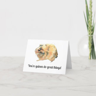 Carte de voeux pour le porc de Guinée