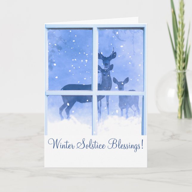 Carte de vœux pour le solstice d'hiver (Devant)