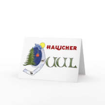 Carte de vœux pour le solstice d'hiver