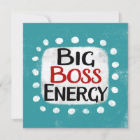 Carte de voeux pour l'énergie Big Boss