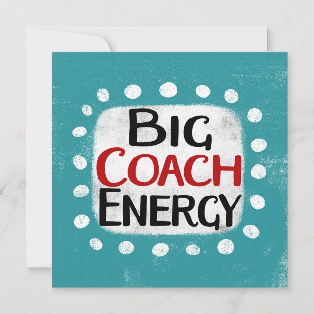 Carte de voeux pour l'énergie Big Coach (Devant)