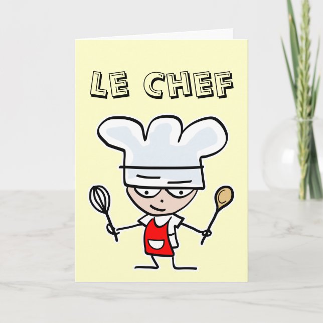 Carte de vœux pour les cuisiniers (Devant)