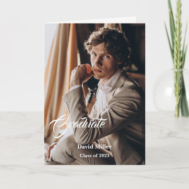 Carte de voeux pour les diplômés (Devant)