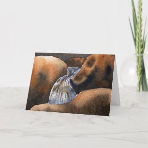 Carte de voeux pour les eaux de montagne