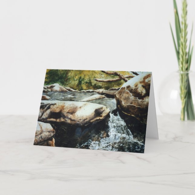 Carte de voeux pour les eaux de montagne (Devant)