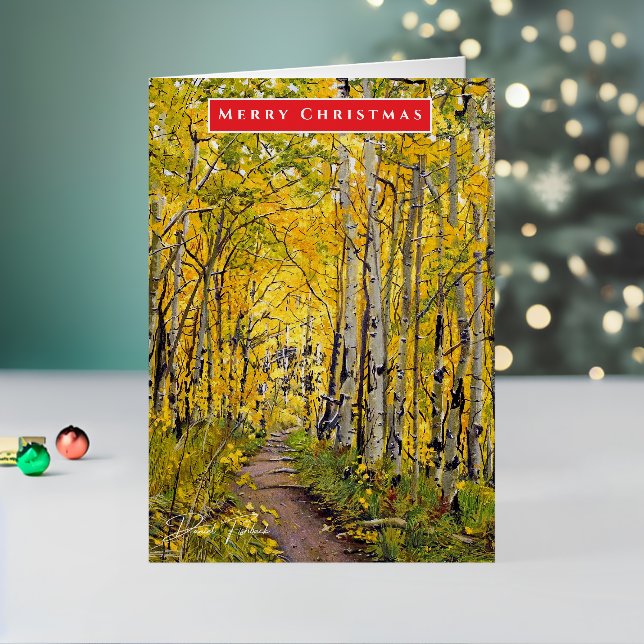 Carte de voeux pour les fêtes d'arbre d'Aspen ou l (Vacances In Situ 2)