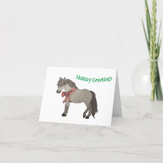 Carte de voeux pour les fêtes de Pony Grey