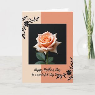 Carte de vœux pour les mamans Rose de bons vœux