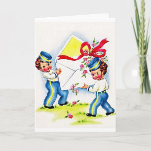 Carte de voeux pour les occasions spéciales vintag