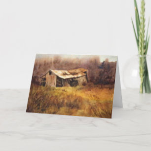 Carte de voeux pour les routes de pays "glissantes