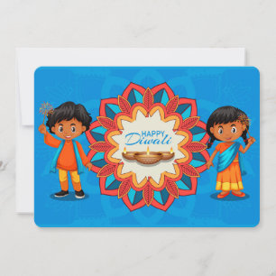 Carte de vœux pour les vacances de Diwali