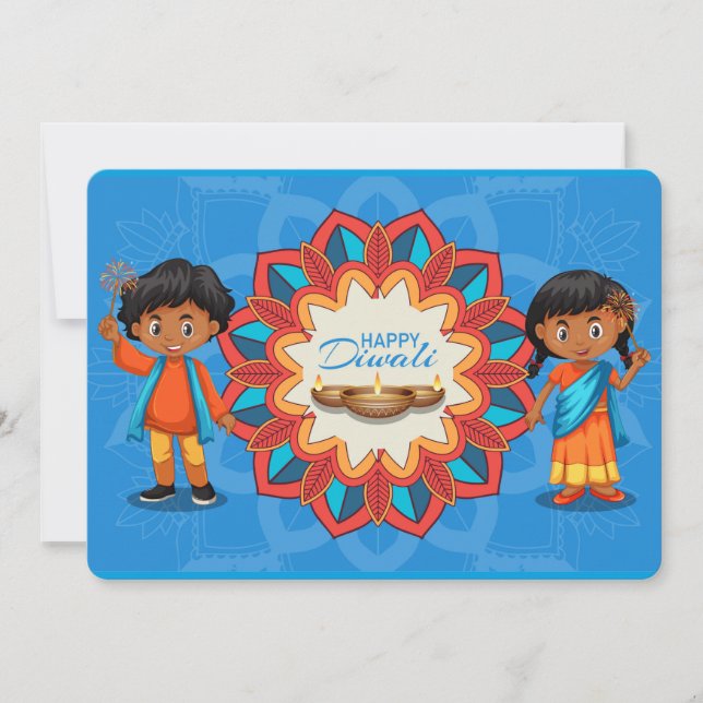Carte de vœux pour les vacances de Diwali (Devant)