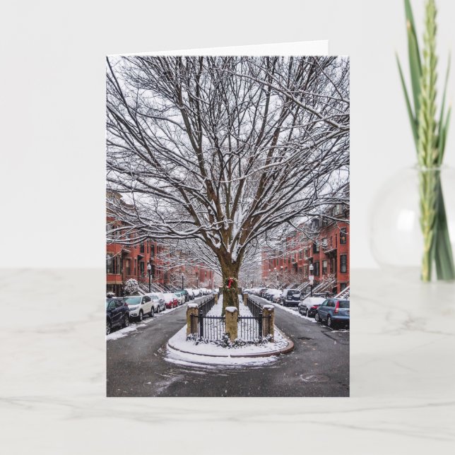 Carte de voeux pour l'hiver de la fin du sud de Bo (Devant)